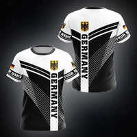 Fashionable and Lnteresting Germany Pictures For Men's T-Shirts Trend Digital Printing Casual Round Neck Short Sleeved