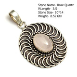 Genuine Labradorite Agate Lapis  Jasper Pendant