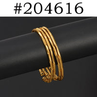 Anniyo 4Pieces Thin Bracelet For Women Girls Middle East Africa Arabia Ethiopian Wedding Party Christmas Gifts #204516