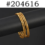 Anniyo 4Pieces Thin Bracelet For Women Girls Middle East Africa Arabia Ethiopian Wedding Party Christmas Gifts #204516