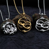 European and American style personalized fashion animal snake pendant gear skull domineering men's stainless steel jewelry