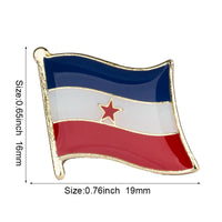 Country Flag Badge Flag Brooch National Flag Lapel Pin International Travel Pins Collections