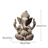 Vilead Resin Indian Ganesha Shiva God Statue Sai Baba Shirdi Sculpture Lord Hanuman Hindu Buddha Religious Fengshui Home Decor