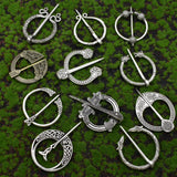 Medieval Clasp Pin Brooch Vintage Viking Celtic Scarf Shawl Penannular Brooch Cloak Pins Jewelry