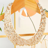 Pearl Beaded Lace Trim Collar Ribbons Women Necklace Wedding Jewelry for Clothes Dress  Beads Crystal Collar Wedding Jewelry
