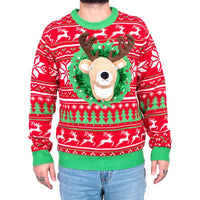Ugly Christmas Sweater 3D O Neck Pullover Knitted Sweater