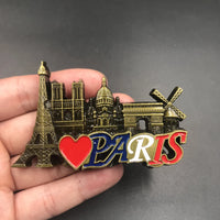 UK Italy Rome France Paris American Qatar Metal Fridge Magnet Magnetic Refrigerator Decoration Sticker Leaning Tower Of Pisa Sou