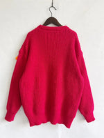 Handmade Decorative Christmas Sweaters Women Fashion Cute O Neck Long Sleeve Knitted Pullover Sweater Female Autumn Winter New
