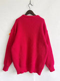 Handmade Decorative Christmas Sweaters Women Fashion Cute O Neck Long Sleeve Knitted Pullover Sweater Female Autumn Winter New
