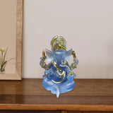 Ganesha Sitting Buddha Statue Sculpture Decorative Tabletop Decoration 3.5inch Tall for Housewarming Gift Fine Workmanship