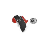 Anniyo 2.9CM African American Map Flag Brooch Stainless Steel Brooches Jewelry For Women Men #543662