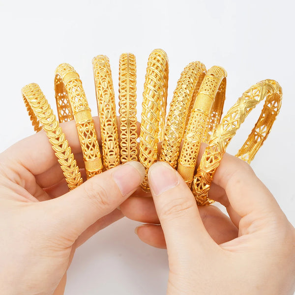 Anniyo 1PIECE (6.7CM) Bracelets Women Girls Dubai Bracelet Jewelry Arab Middle Eastern African Ethiopian Bangles #171116