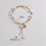 Glow In The Dark Acrylic Anklet Bracelet Boho Beach Adjustable Foot Jewelry Women And Men Weave Stackable Summer Accessories