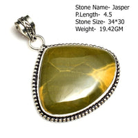 Genuine Labradorite Agate Lapis  Jasper Pendant