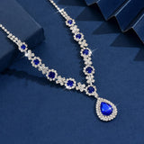 Ladies' fashionable and trendy design, water droplet necklace, jewelry suitable for dates, parties, holidays, gifts