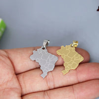 2pcs No Fade Africa Map Charms Stainless Steel Pendant for Jewelry Making Necklace Keychain Rune Eye of Horus Talisman DIY Craft