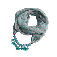 Ahmed Autumn and Winter Fashion Rhinestone Leopard Head Pendant Leopard Scarf Necklace For Women New Neckerchief Scarves Jewelry