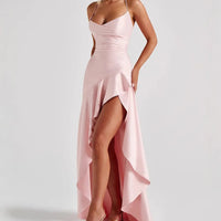 Elegant Slim Bodycon Party Dress Women 2025 Summer Sexy Spaghetti Strap Sleeveless Maxi Long Dress Casual