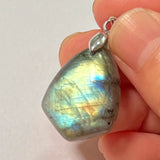 Pendant Natural Stone Irregular Shape Blue Purple Labradorite Pendant for Women Men Jewelry 1Pcs