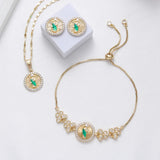 Sally's Paradise Mexican style Saint Jude Virgin Mary jewelry set suitable for daily wear Christmas gift for women ﻿