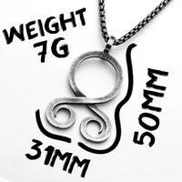 Ancient Troll Cross Amulets Men Necklaces Stainless Steel Pendant Chain Women Punk Fashion Jewelry Accessories Gifts Wholesale
