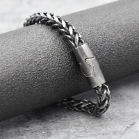Bracelet Men's Stainless Steel Chain Punk Motorcycle Accessories Charm Bracelets Magnetic Clasp Vintage Jewelry Gifts Boyfriend