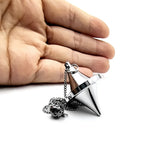 Ya.x Spinning Top Design Reiki Pendulum for Divination,Chakra Testing & Spiritual Energy Brass  Metal Pendulum