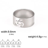 Lemegeton Buddhist Indian Yoga Om Women's Logo Ring Men's Charm Stainless Steel Ultra Natural Jewelry Party Gift