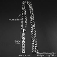 Yoga 7 Chakra Birth Flower Pendant Necklace for Women Men Stainless Steel Gold Silver Color Reiki Healing Amulet Jewelry Gift