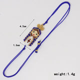 ZHONGVI Cute Religious Saint Design Bracelets for Womne Lady Colorful Miyuki Bead Europe and America Vacation Friendship Jewelry