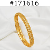 Anniyo 1PIECE (6.7CM) Bracelets Women Girls Dubai Bracelet Jewelry Arab Middle Eastern African Ethiopian Bangles #171116