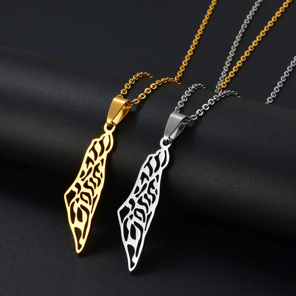 Israeli Pendant And Necklace Stainless Steel Israel Jewelry For Women Girls #300221