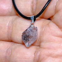Natural Crystal Herkimer Diamond Pendant Hang Stone Gemstones Mineral Energy Reiki Home Decorations Gift Ore Crystals