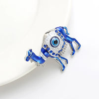 Lucky Eye Blue Turkish Evil Eye Refrigerator Sticker Alloy Camel Magnet Refrigerator Sticker for Women Men Fashion Jewelry