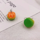 Beer Festival Wine Glass Orange Juice Earrings Fashion 2D Flat Design Earrings Women Girls Party Jewelry Gift Give To Friends