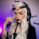 Gift Costume Cosplay Fairy Flower Leaf Headbands Photoshoot Simulated Elven Princess Tiara Black Flower Antler Crown Wedding