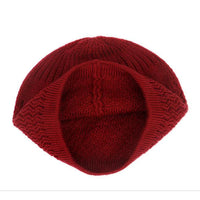 1pc Men's Casual Knitted Muslim Women Prayer Hats Winter Warm Beanies Cap Islamic Ramadan
