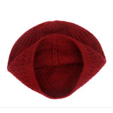 1pc Men's Casual Knitted Muslim Women Prayer Hats Winter Warm Beanies Cap Islamic Ramadan