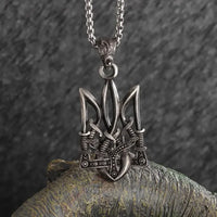 Retro Gothic Mysterious Demon Angel Wings Pendant Necklace Men's Punk Hip Hop Trendy Cool Jewelry Boy Gift