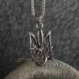 Retro Gothic Mysterious Demon Angel Wings Pendant Necklace Men's Punk Hip Hop Trendy Cool Jewelry Boy Gift