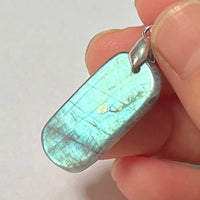 Pendant Natural Stone Irregular Shape Blue Purple Labradorite Pendant for Women Men Jewelry 1Pcs