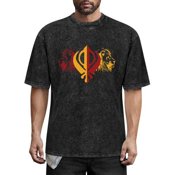 Sikh Khanda Lion for all Sikhs T-Shirt Louboutins tees luxury clothes men