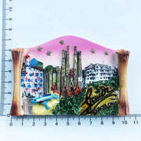 Spain Barcelona Fridge Magnets Tourist Souvenir Decoration Articles Handicraft Magnetic Refrigerator Stickers Collection Gifts