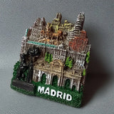 Europe Spain fridge magnets Portugal Resin Refrigerator Sticks Tourism Commemorative Handmade Creative Gifts Barcelona Lisbon