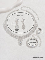 Fashionable sparkling rhinestone palace style women's suit, elegant and luxurious design, high-end accessory