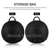 432Hz/440Hz Gold Handpan Drum with Steel Tongue for Yoga,Meditation Instrument,Beginner,Tambor Gift, 22 inch,9, 10,12,14,17notes