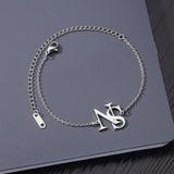 Fashion 2-letter Cross Stainless Steel Chain Ankle Anklets Golden Waterproof Jewelry Beach Vacation Accessories Birthday Gifts