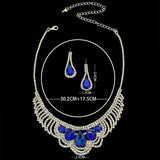 Ladies' Fashion Design Geometric Claw Chain Series Necklace Earrings Jewelry Set Suitable for Wedding, Party, Festival Gifts