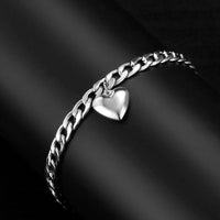 Anklet For Women Silver Color Stainless Steel Cuban Link Ankle Bracelets Summer Fashion Leg Chain Beach Foot Jewelry Ancklets