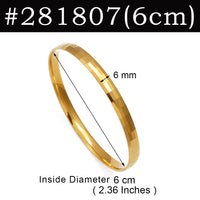 Anniyo 1Piece Bracelets for Women Girls Dubai Bangles Jewelry Arab Middle Eastern African Wedding Party Accessories #281707
